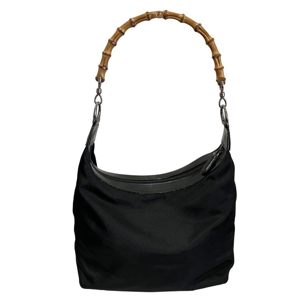 Gucci handbag bamboo leather